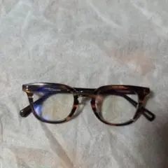 Zoff ブラウン プラスチックメガネ ZNZ210084