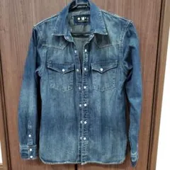 デニムシャツ　nano・universe　ナノ・ユニバース