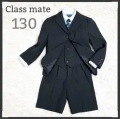 入学式 男の子 130 ベスト付きスーツ5点セット　キッズフォーマル 美品