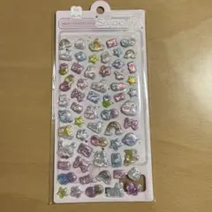 【国内正規品】うさぎ　ボンボンドロップシール 3Dレリーフクリスタルシール