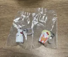 ハローキティ アメリカンデザイン めじるしアクセサリー ミルク ポップコーン