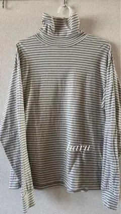 AMERICAN HOLIC ストライプ長袖タートルネック M