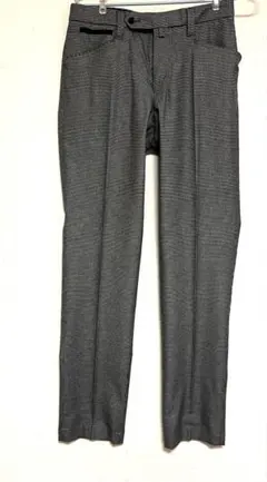 新品・未使用 メンズ 23区 グレー 千鳥格子柄スラックス Sサイズ