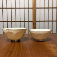 花岡隆さん　粉引面取飯碗（2個セット）のサムネイル