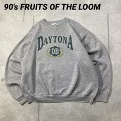 90s フルーツオブザルーム 大きめサイズ　デイトナビーチ　グレー　XXL