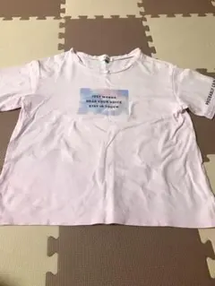 【美品】ＰＩＮＫ－ｌａｔｔｅ（ピンクラテ）　プリントＴシャツ　ピンク　Ｓサイズ