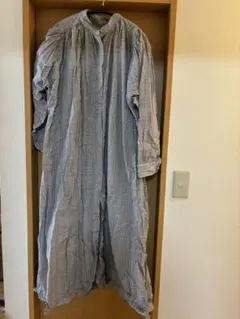 ニコアンド　チェックシャツワンピース