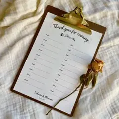 芳名帳　ゲストブック　結婚式　ウェディング　ウェルカムスペース　ペーパーアイテム