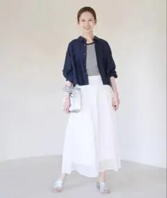 ロペピクニック　シアーナイロンギャザースカート　フレアスカート　シアースカートのサムネイル