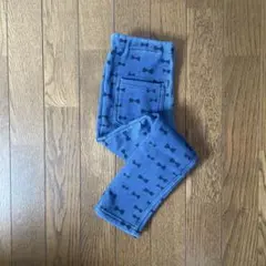 リボン柄 フリース レギンスパンツ 110cm