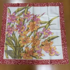 新品 ヴィンテージ Ralph Lauren チェック花柄シルクスカーフ 大判