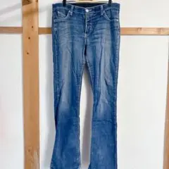 ブーツカットデニム・ライトブルー【XL】