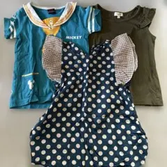 女の子　夏服　Tシャツ　まとめ売りBABY DOLL ミッキー Tシャツ