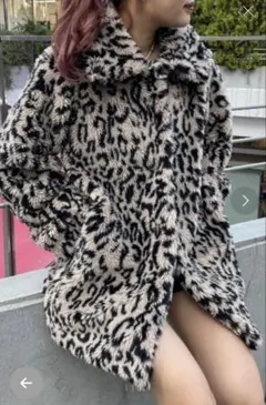 ヒョウ柄 ファーコート
