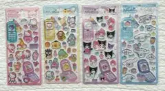 ★正規品★ サンリオ 平成はっぴーフォン ステッカー シール 4点セット