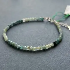 天然石 グランディエライト ブレス S925刻印あり アジャスター付