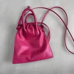 firsthand ピンク 巾着型ショルダーバッグのサムネイル
