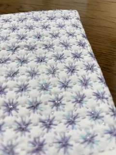 刺し子ふきん　完成品　わた毛のサムネイル