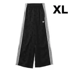 【XLサイズ】adidas サテン ポルカドット トラックパンツ 水玉 黒