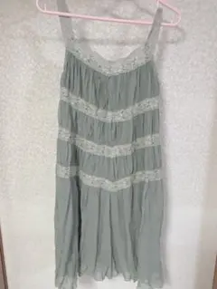 森ガール キャミワンピース レース