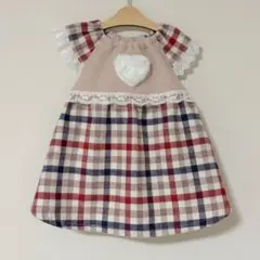 【SALE】Sサイズ＊ヘリンボーンチェック柄ワンピース
