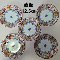 有田焼　聖山窯　古伊万里様式 色絵 金彩 小皿　5枚セット　【12.5㎝】のサムネイル