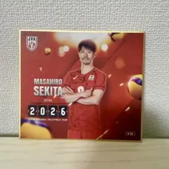 【新品未使用】バレーボール男子日本代表 関田誠大 トレーディングミニ色紙