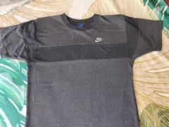 ビンテージ　Nike 青タグ　メッシュパネル Tシャツ 黒