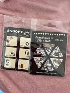 スヌーピー　チップとデール　付箋