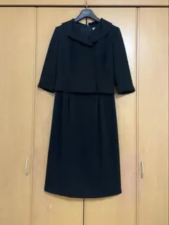 東京ソワール★ヒロミヨシダ　ブラックフォーマルワンピース