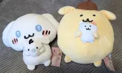 ナガノ×サンリオ BIGぬいぐるみ ポムポムプリン シナモロール ちいかわのサムネイル