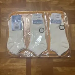 ハニーズ　オーガニックコットン レース付きショートソックス 3足セットのサムネイル