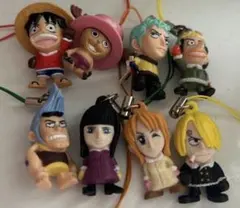 アニメワンピース　ONE PIECE 根付け　ストラップ　8体セット