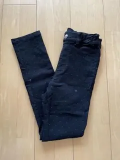 メゾピアノジュニア ドットパンツ 140 裏起毛