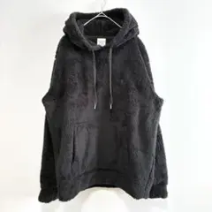 チャンピオン　ボアパーカー　長袖　フード　黒　モコモコ　秋冬　フリース　刺繍
