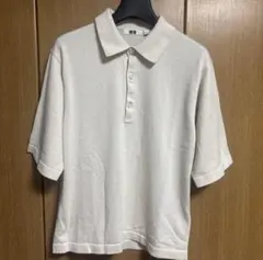UNIQLO U ニットポロ　2024SS ナチュラル　M