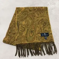 最高級⚫︎ETRO エトロ 異素材リバーシブルマフラー シルク×カシミヤ