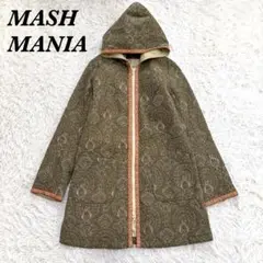 【美品】MASH MANIA刺繍ロングコート カーキ