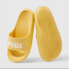 POSEE サンダル 滑り止め イエロー 24cm