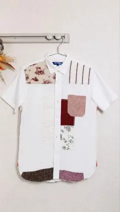 JUNYA WATANABE MAN パッチワーク半袖シャツ XSのサムネイル