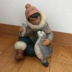 【大型】LLRADRO リヤドロ 子熊とエスキモーの少女 リアドロ グレス 置物 Amazon.co.jp: リヤドロ (Lladro) 羊飼いの少年（グレス