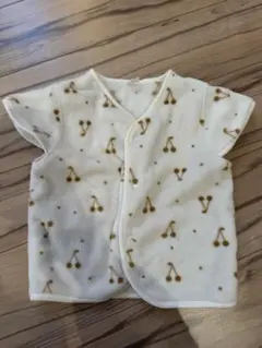 ベビーベスト 100cm フリース クリーム色　スリーパー