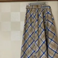 チェックスカート ロングスカート