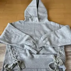 グレー フード付きスウェット