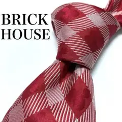 【極美品】 BRICK HOUSE 格子柄 レッド ディズニー ミッキー