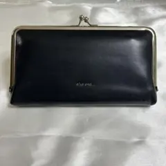 黒いレザー長財布 niko and... ニコアンド