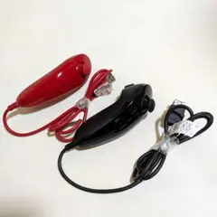 Wii ヌンチャク ブラック レッド 2個セット