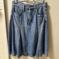 Levi's リーバイス デニムスカート 25インチ フレアスカート 膝丈のサムネイル