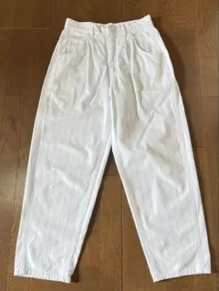 Lee USA製 ホワイトパンツ　ストライプ柄