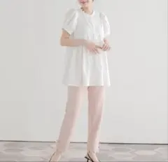 fit more 裾スカラ リボン パンツM